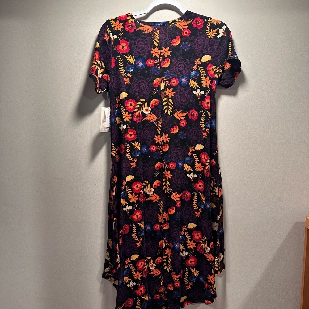 LulaRoe Carly Swing Dress with Front Pocket Loose & Relaxed Fit Stretchy XS 2-4 - Picture 9 of 13